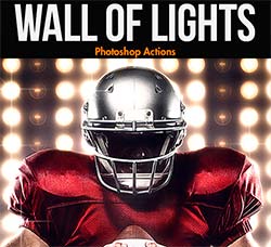 极品PS动作－舞台灯效(含高清视频教程)：Wall of Lights - Photoshop Actions
